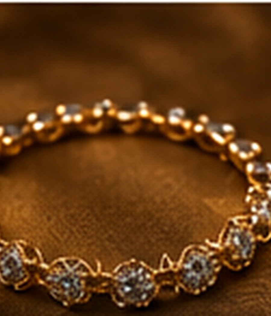 Modern Gold Bracelet view 3